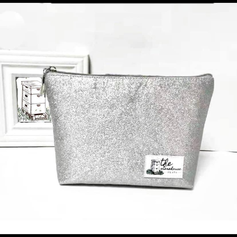 Storehouse Flats Silver Shimmer bag